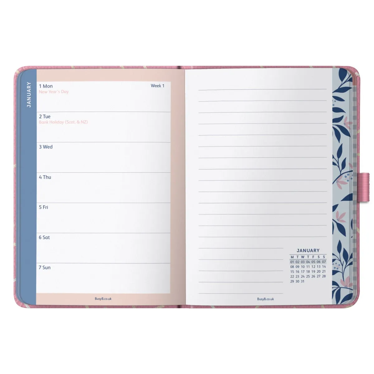 2024 To Do Diary | A6 | Pink Faux