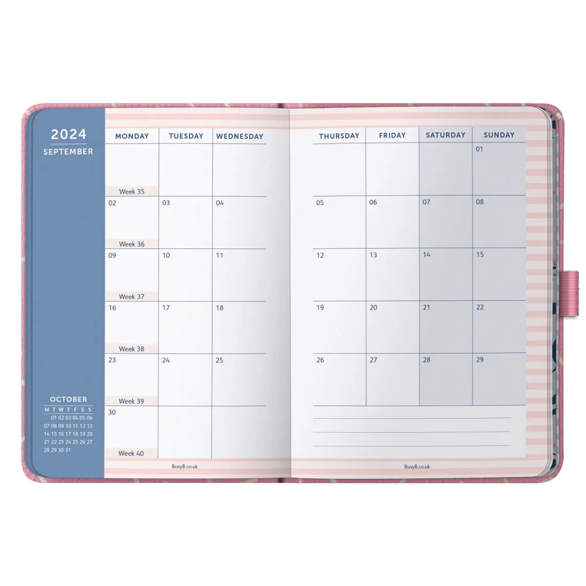 2024 To Do Diary | A6 | Pink Faux