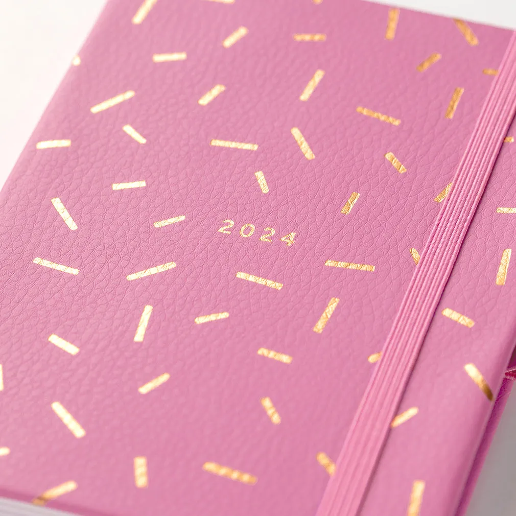 2024 To Do Diary | A6 | Pink Faux