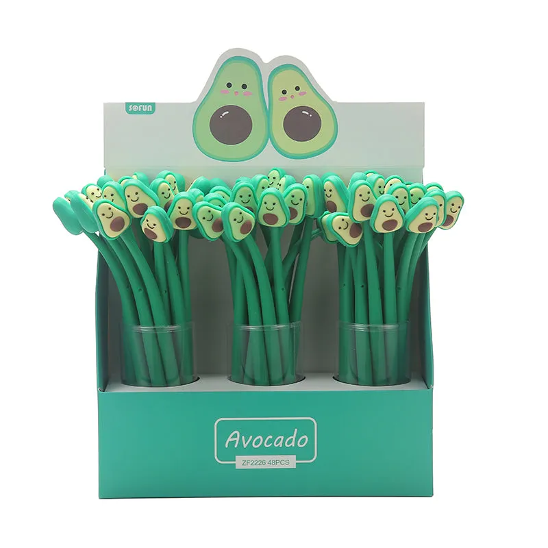 22375 AVOCADO WIGGLE BUDDY GEL PEN-48