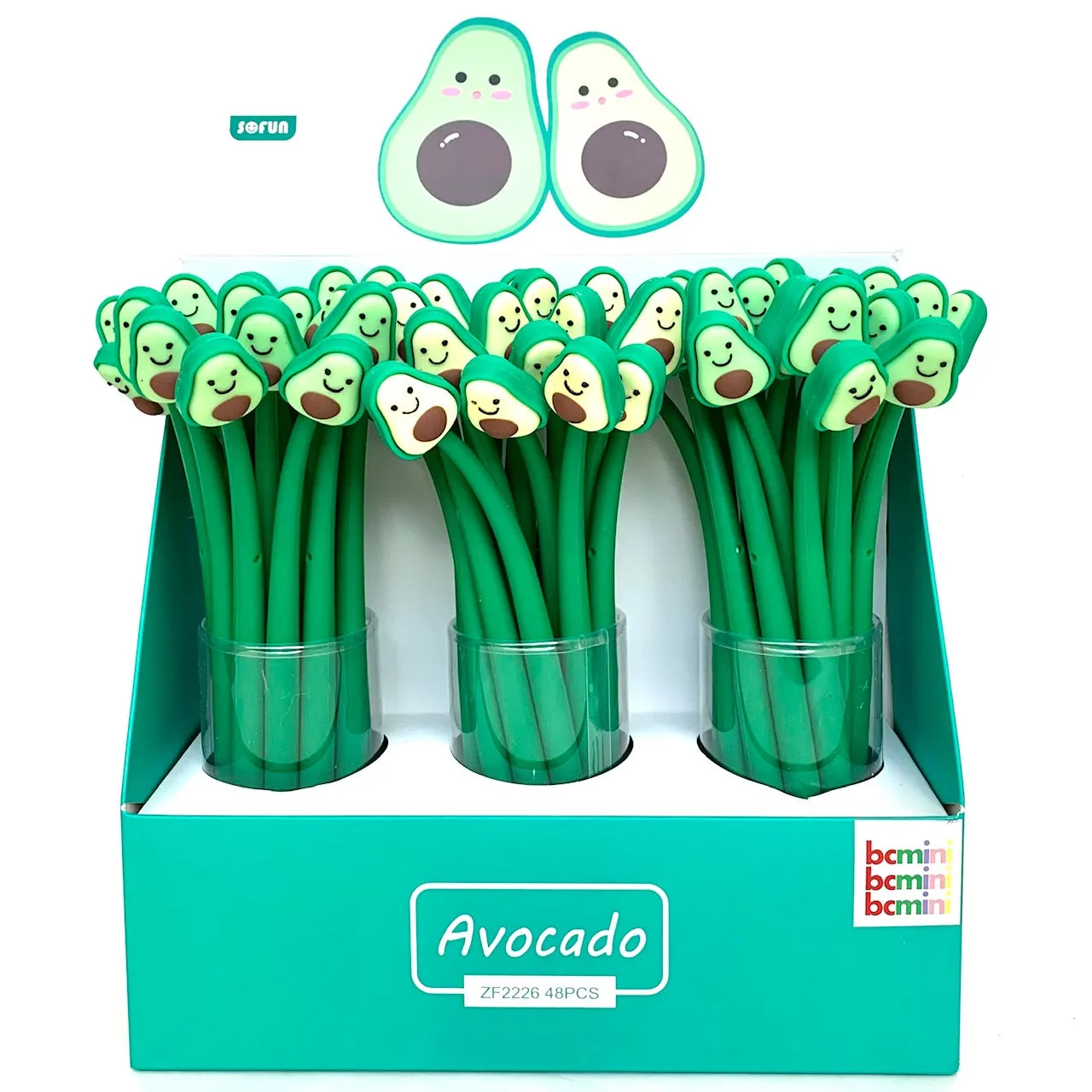 22375 AVOCADO WIGGLE BUDDY GEL PEN-48