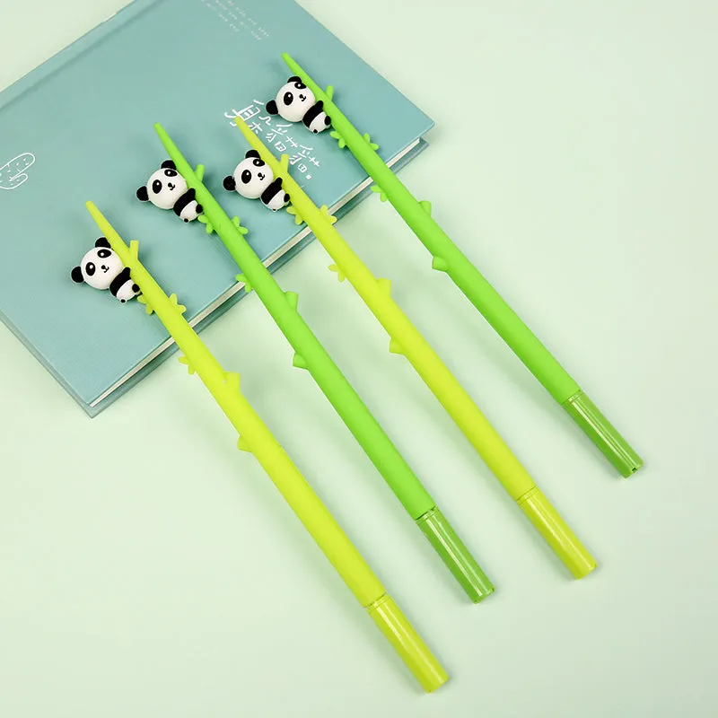 22389 PANDA BAMBOO WIGGLE GEL PEN-48