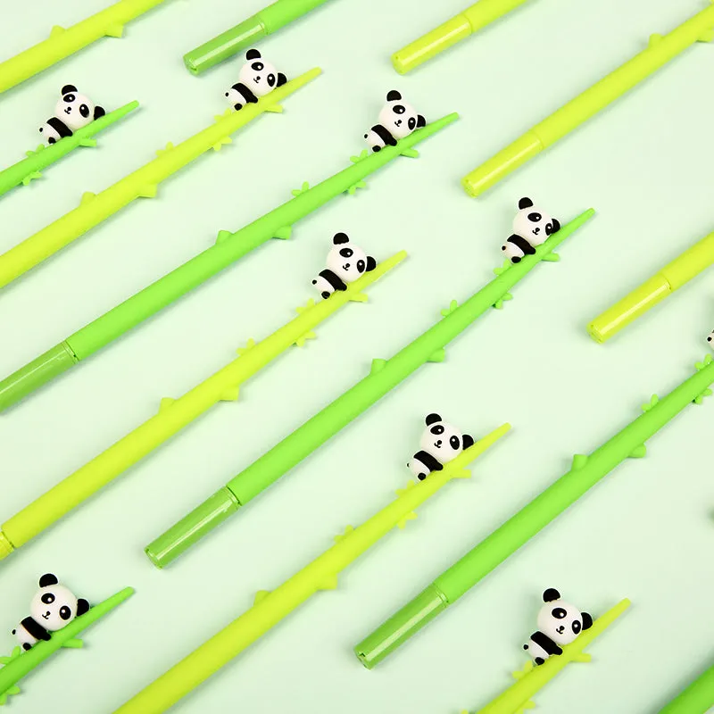 22389 PANDA BAMBOO WIGGLE GEL PEN-48