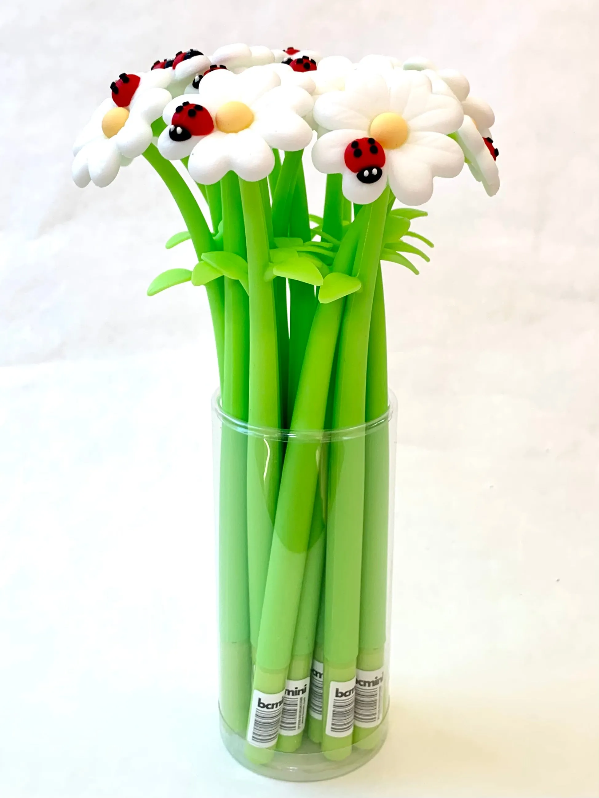 22430 LADYBUG DAISY FLOWER WIGGLE GEL PEN-48