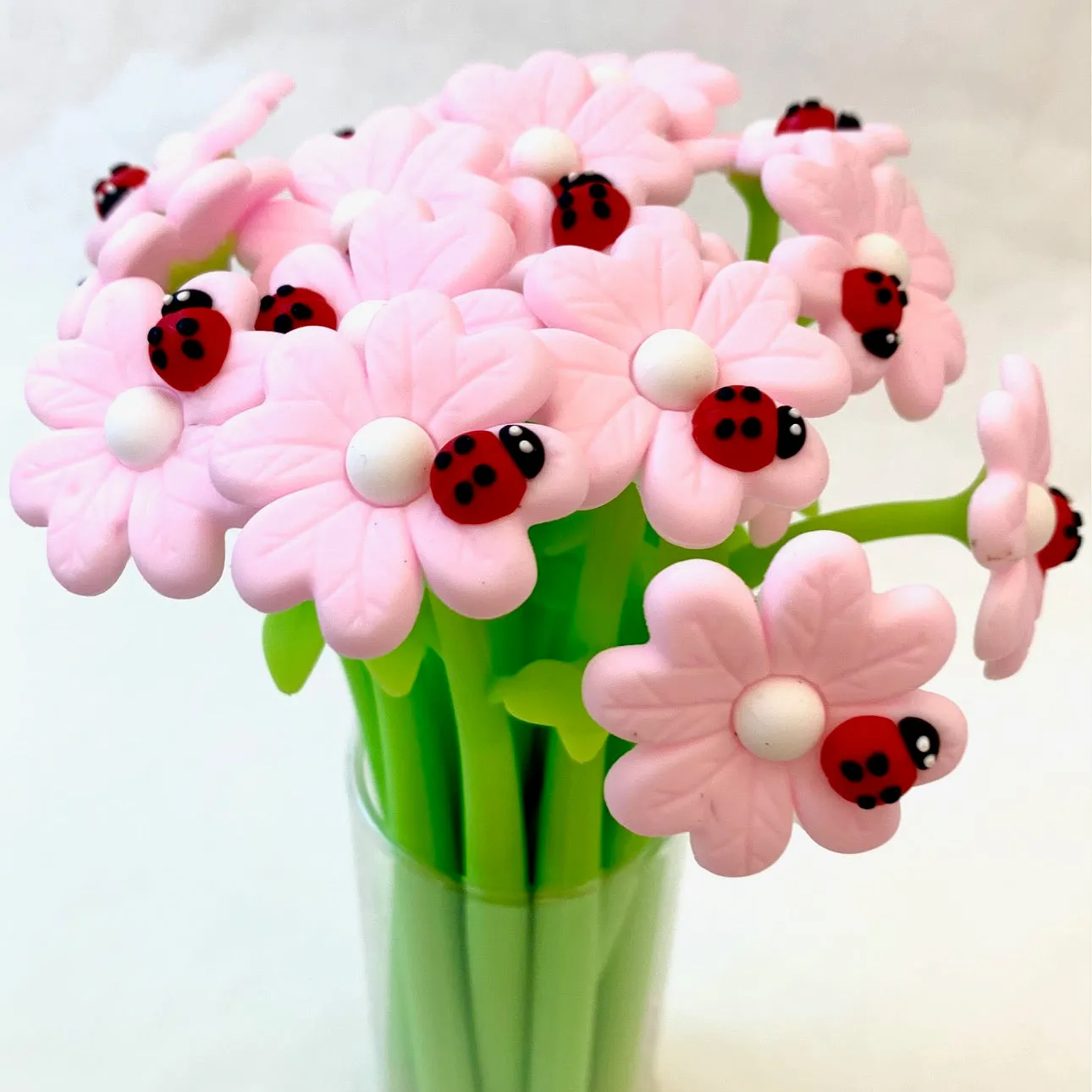 22430 LADYBUG DAISY FLOWER WIGGLE GEL PEN-48