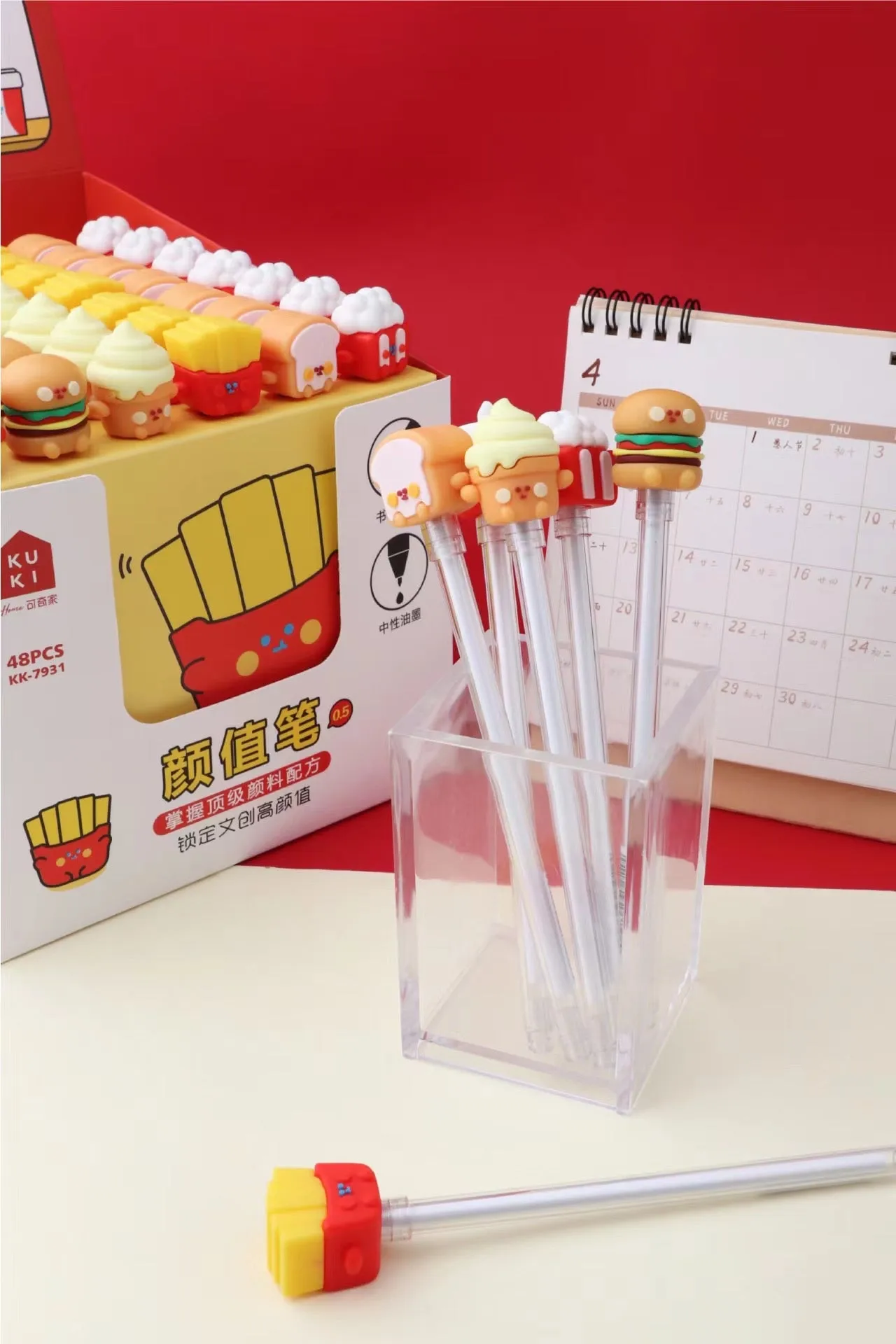 22475 FAST FOOD GEL PEN-48