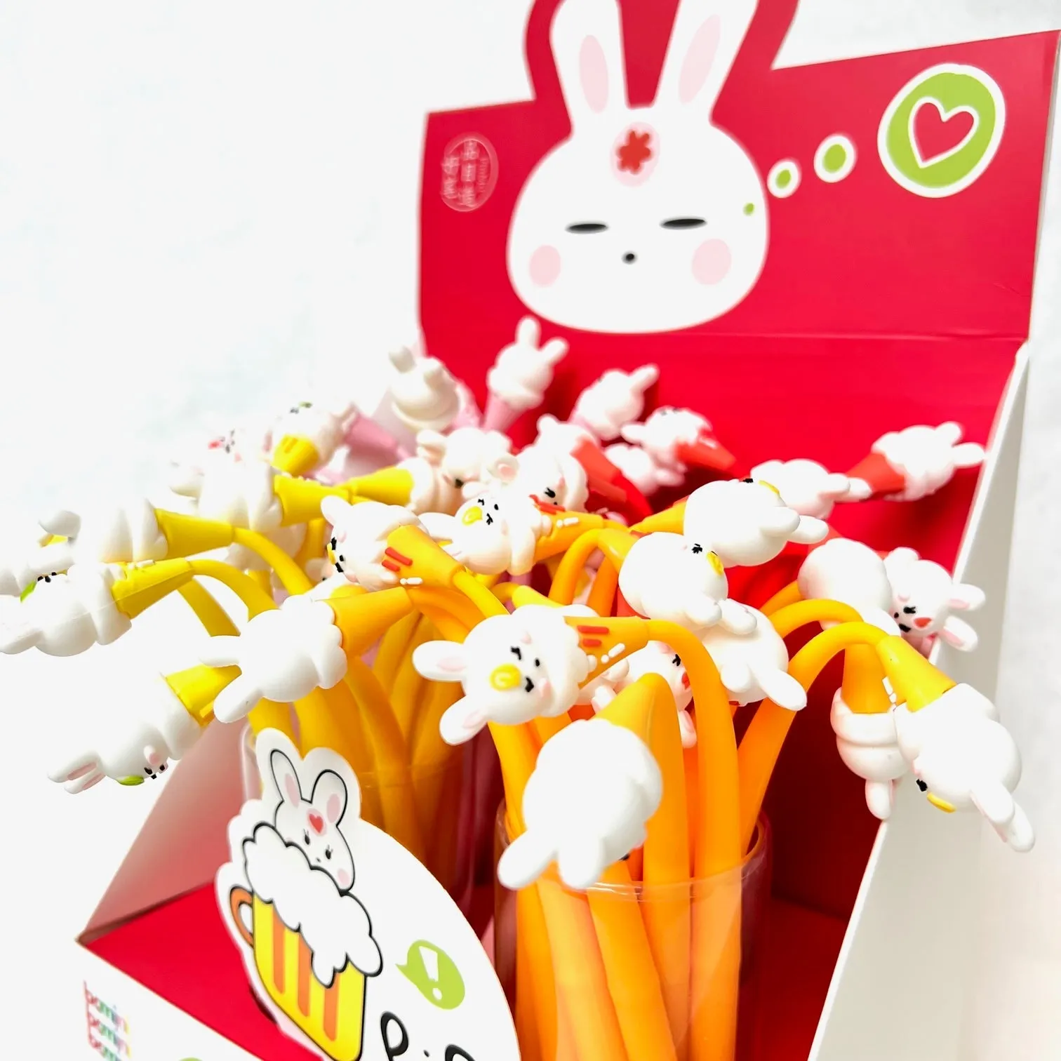 224872 RABBIT ICE CREAM WIGGLE GEL PEN-42