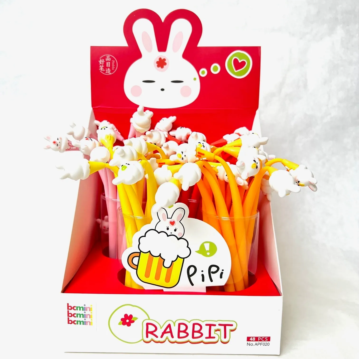 224872 RABBIT ICE CREAM WIGGLE GEL PEN-42