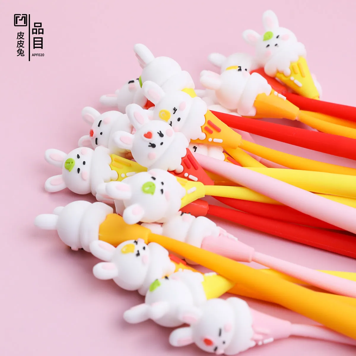 224872 RABBIT ICE CREAM WIGGLE GEL PEN-42