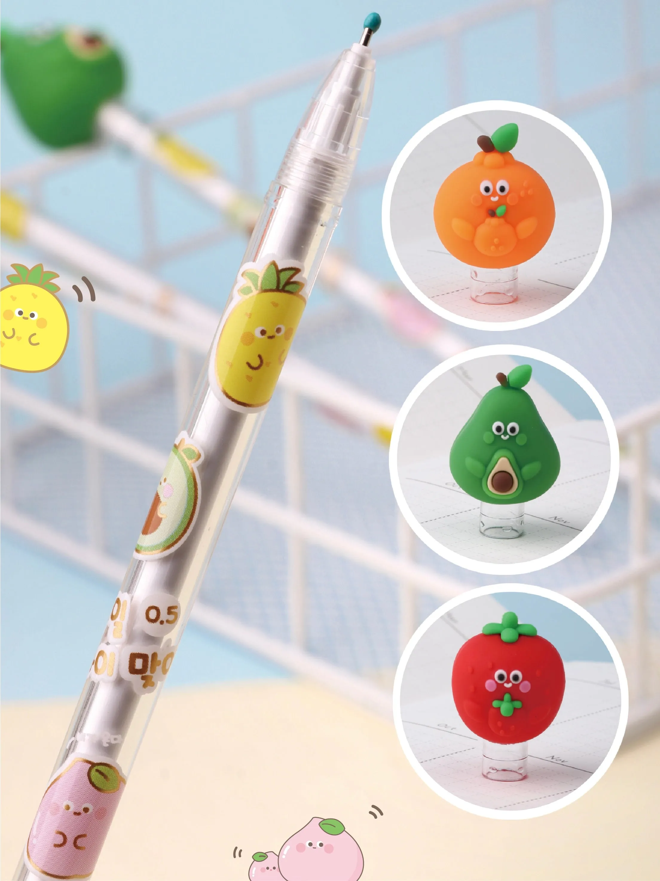 22495 FRUIT BUDDIES GEL PEN-48