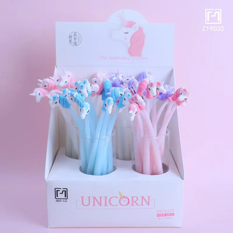 22555 UNICORN WIGGLE GEL PEN-48