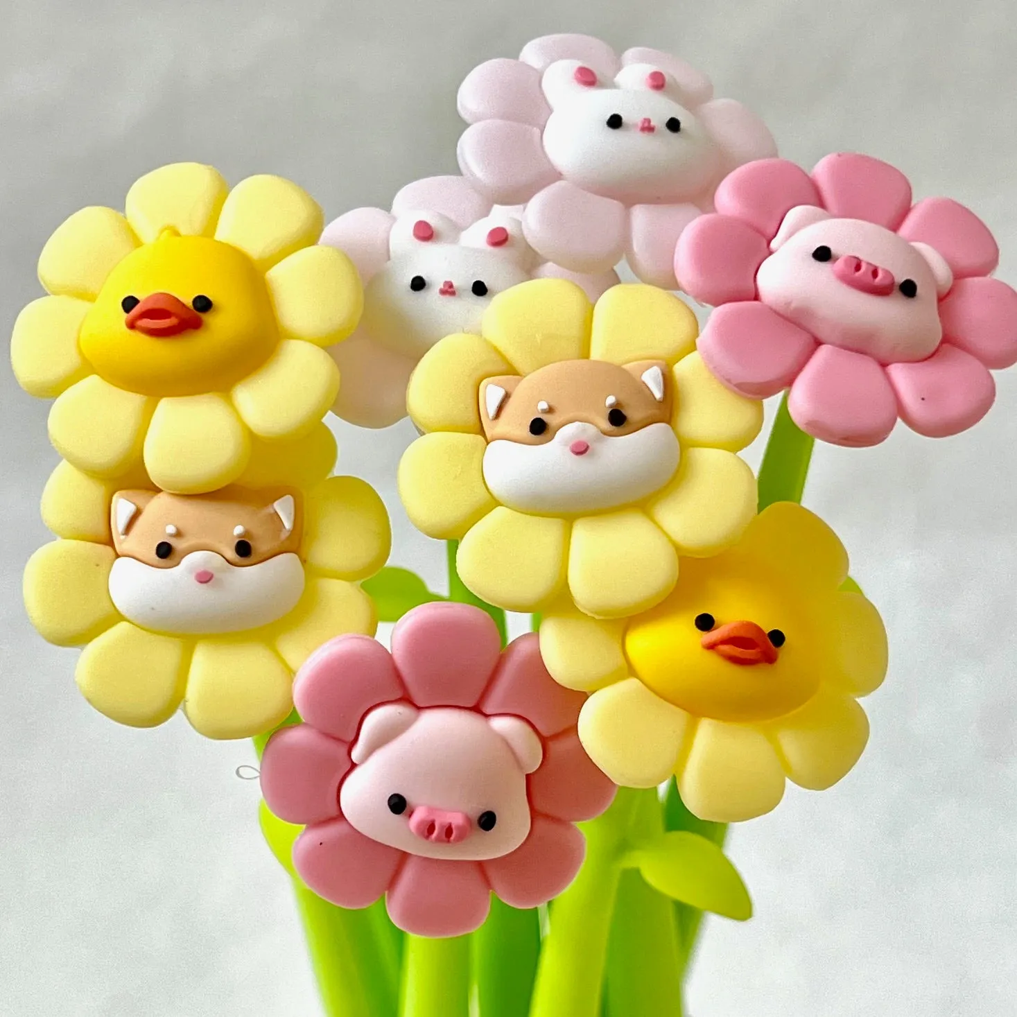 225932 FLOWERING ANIMALS GEL PEN-8