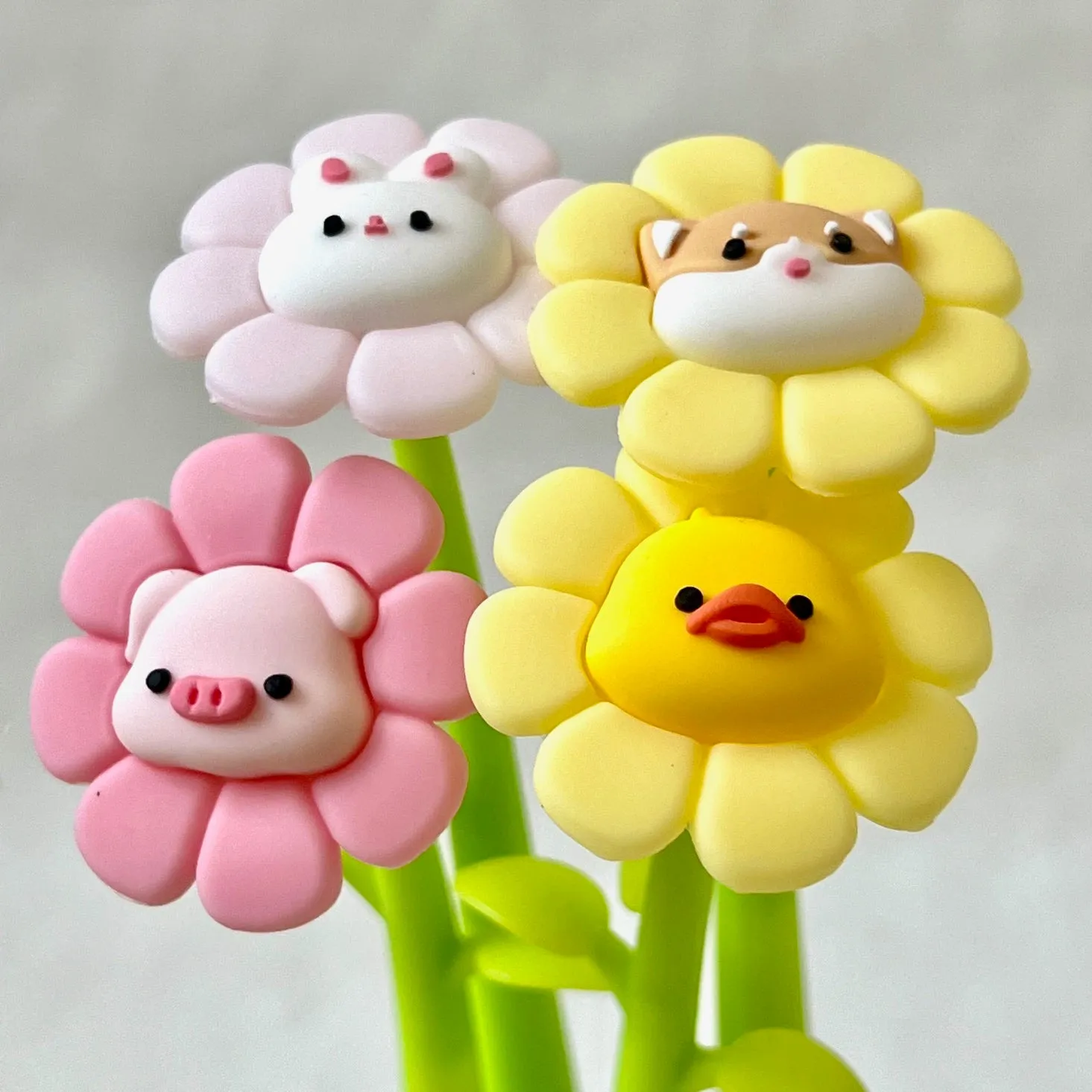 225932 FLOWERING ANIMALS GEL PEN-8