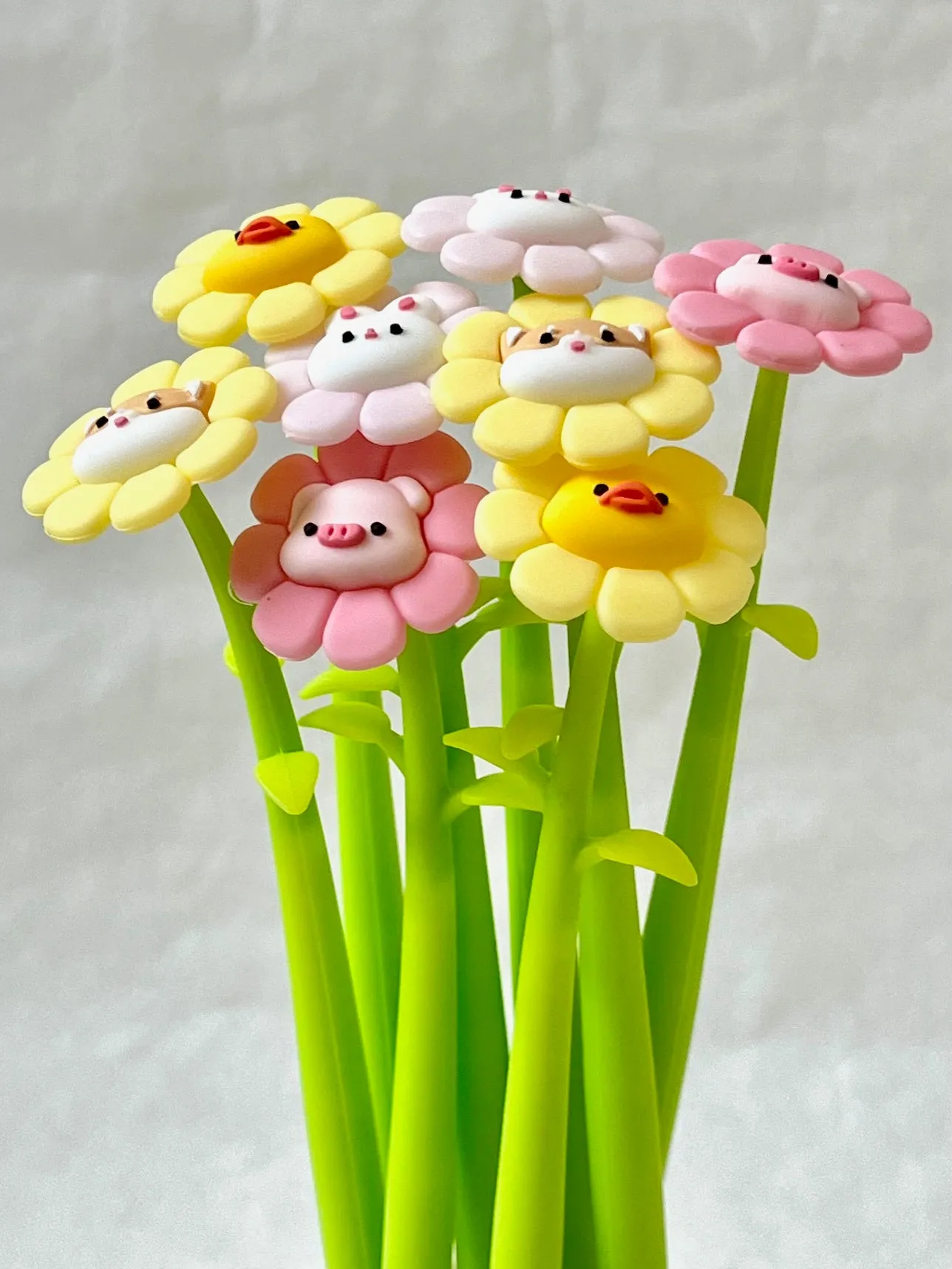 225932 FLOWERING ANIMALS GEL PEN-8