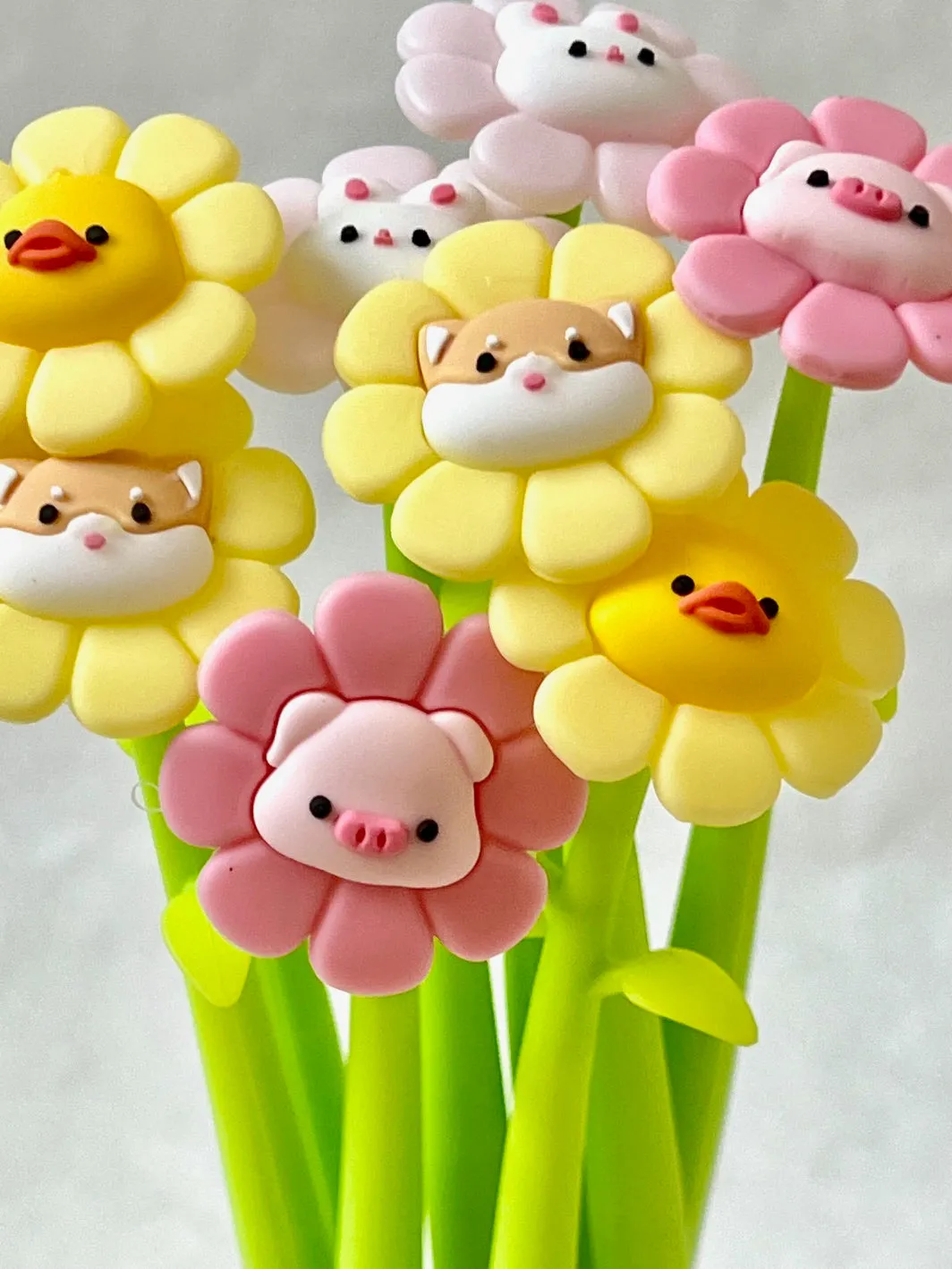 225932 FLOWERING ANIMALS GEL PEN-8