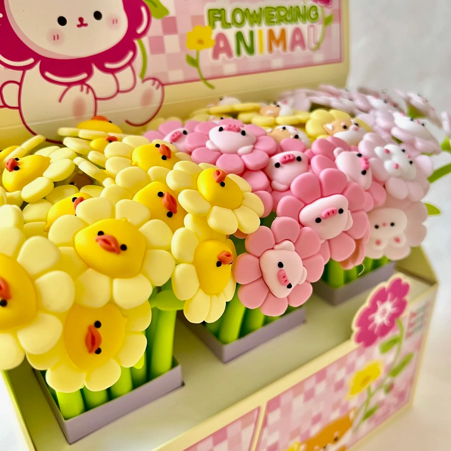 225932 FLOWERING ANIMALS GEL PEN-8