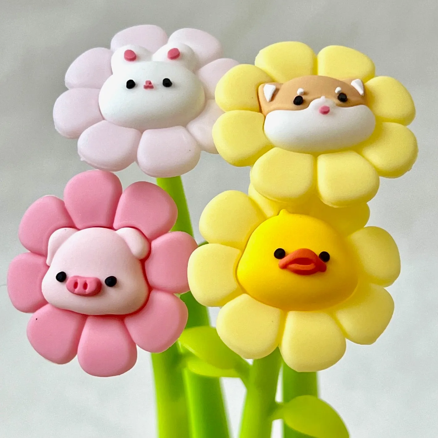 225932 FLOWERING ANIMALS GEL PEN-8