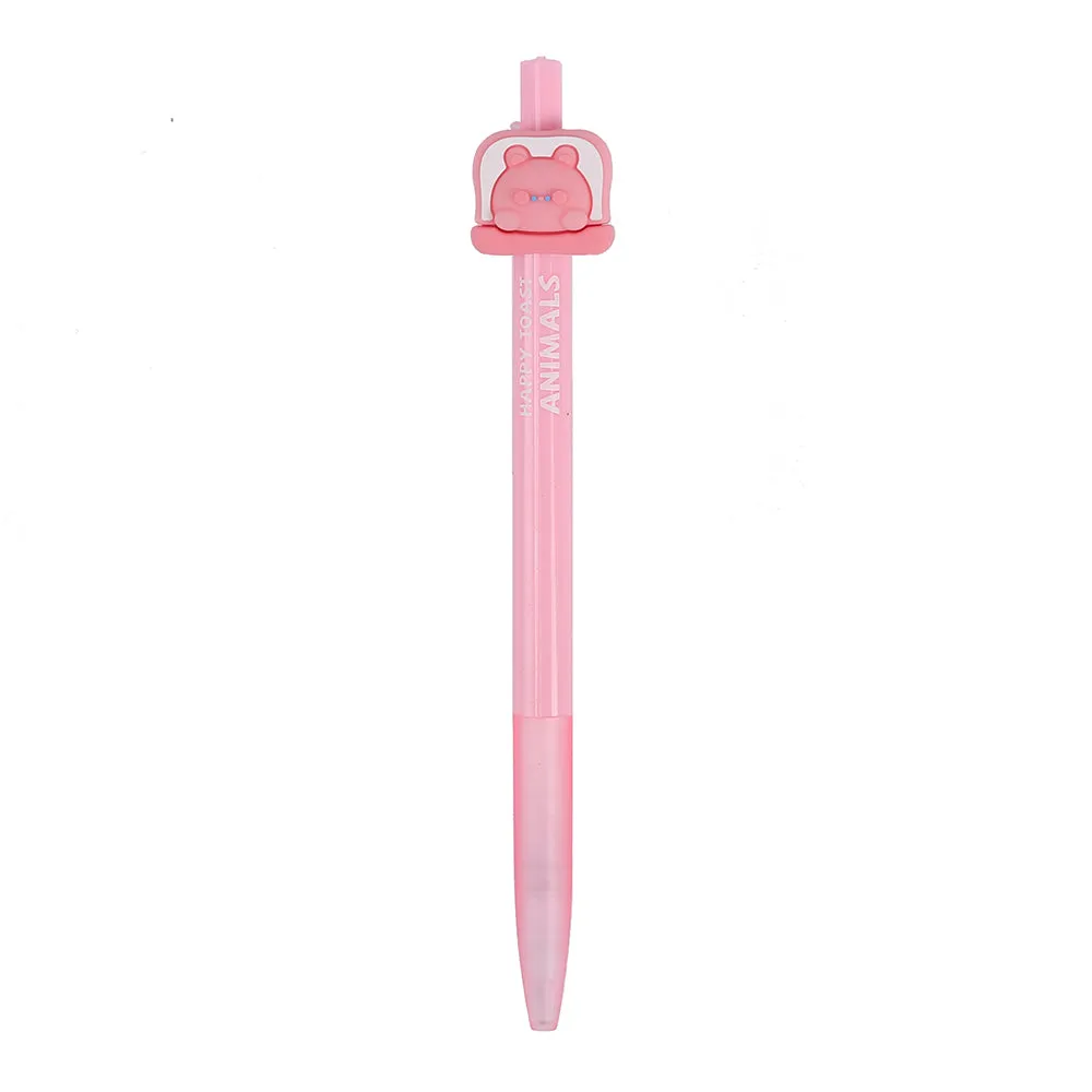 22605 HAPPY TOAST ANIIMALS RETRACTABLE GEL PEN-36