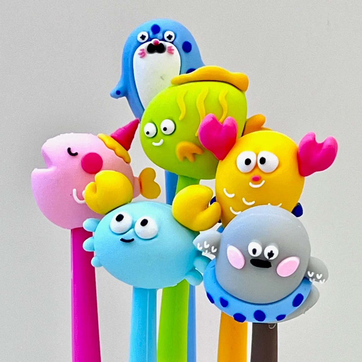 22624 HAPPY SEA ANIMALS GEL PEN-48