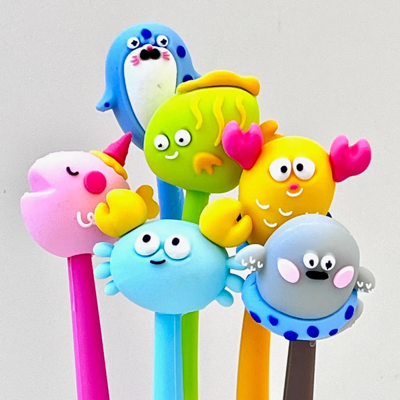 22624 HAPPY SEA ANIMALS GEL PEN-48