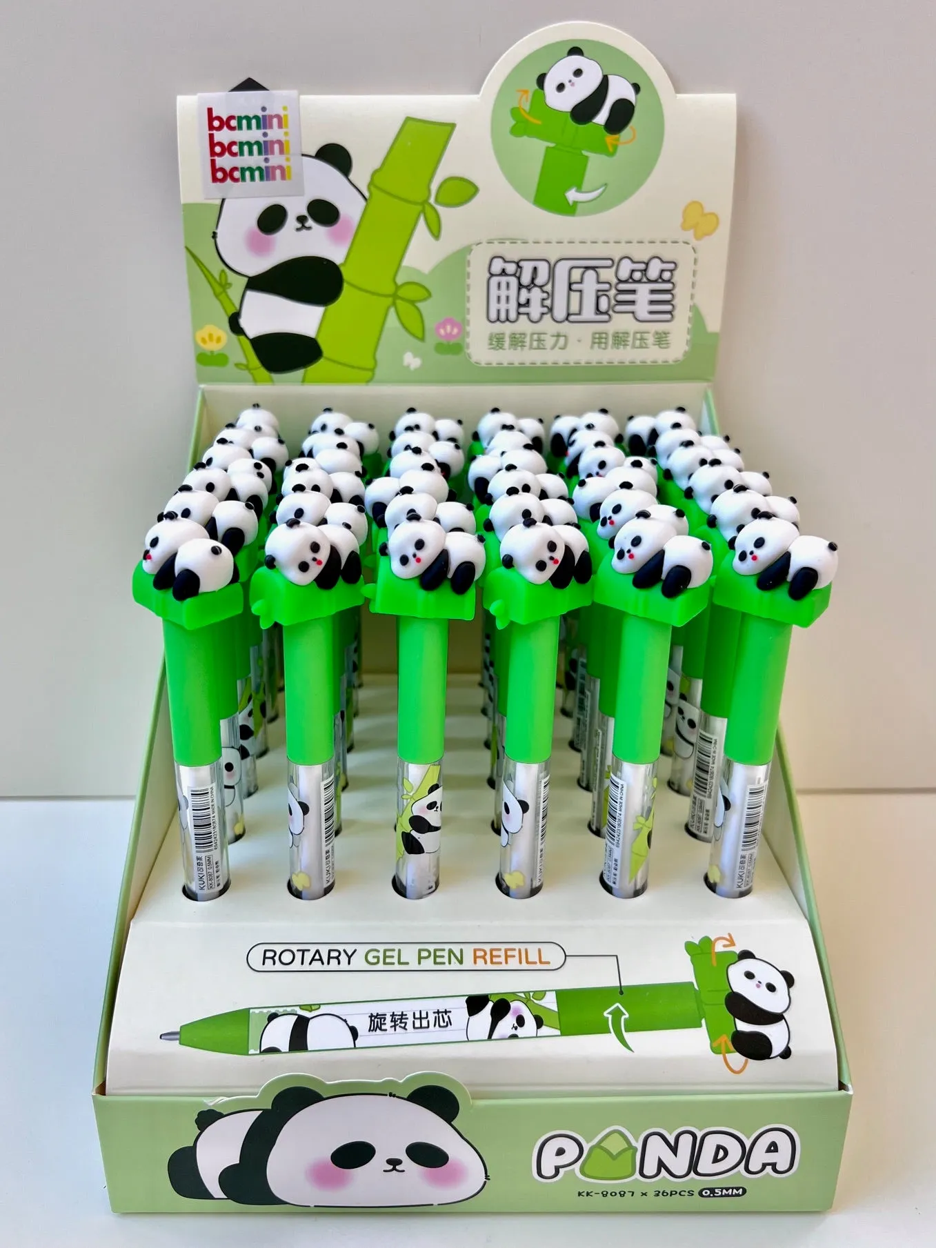 22632 PANDA SPINNING GEL PEN-36