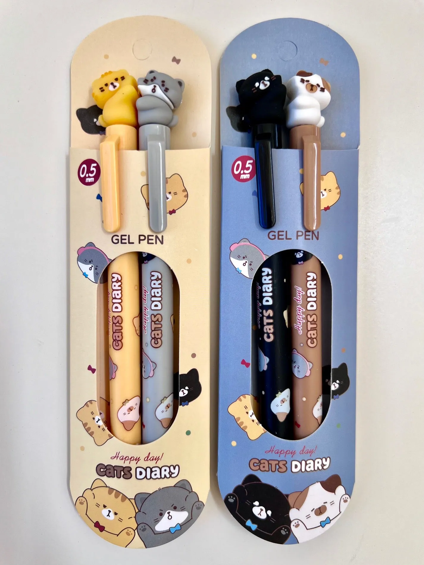 22642 CAT DIARY DOUBLE PACK GEL PEN-24