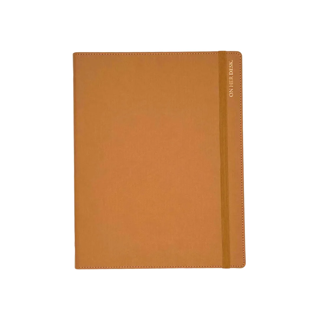 A4 Binder Notebook (with tab dividers) - Caramel