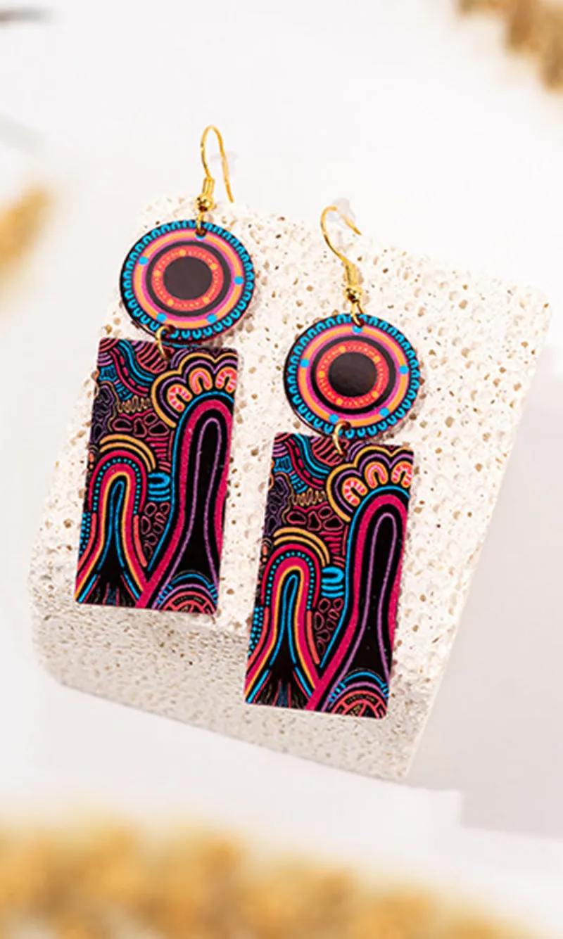 Aboriginal Art Earrings Knowledge Holders