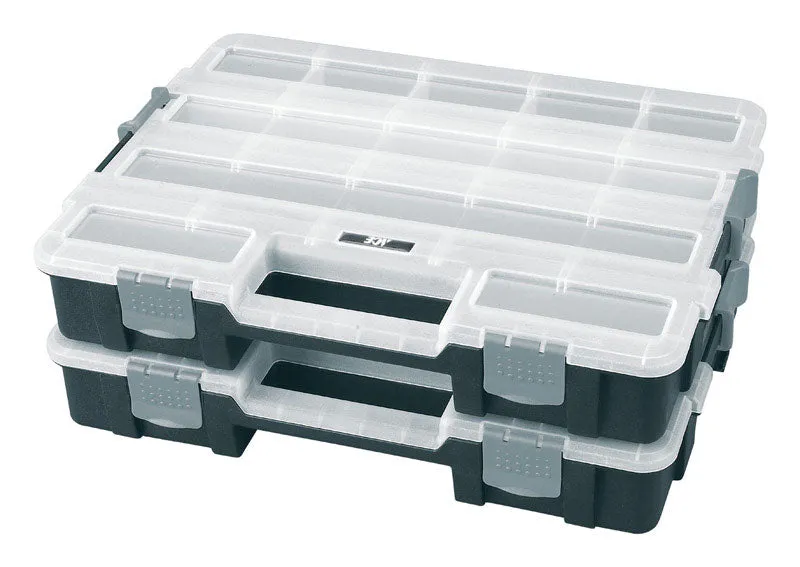 Ace 11-3/8 in. W X 14-3/4 in. H Interlocking Organizer Plastic 17 compartments Gray