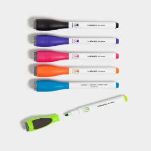 Bold & Bright Magnetic Dry Erase Markers, 6 CT Assorted Colors