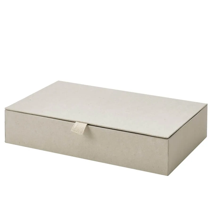 Box with compartments Ikea Ragodling 30x18x6 cm, beige