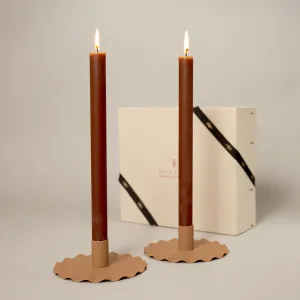 Cappuccino Dining Candle Gift Set