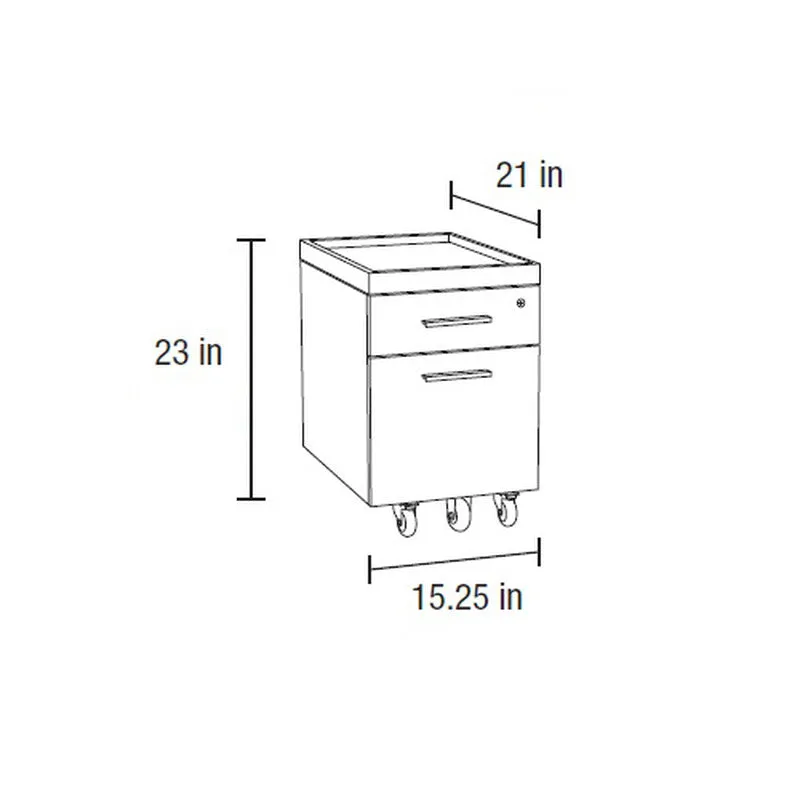 Centro Mobile File Pedestal