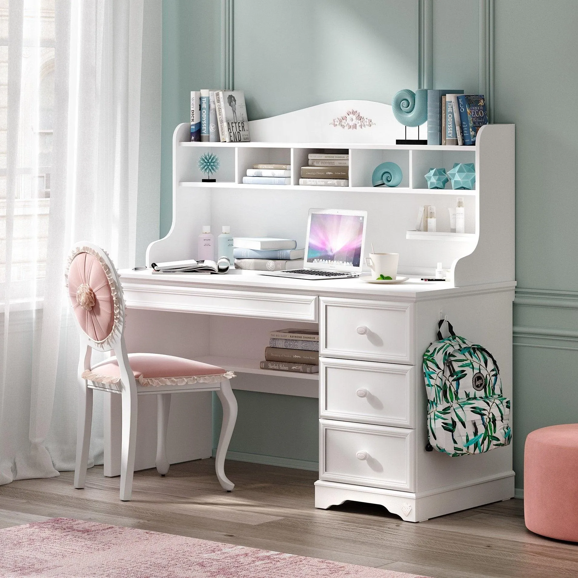 Cilek Rustic White Study Desk Unit Only