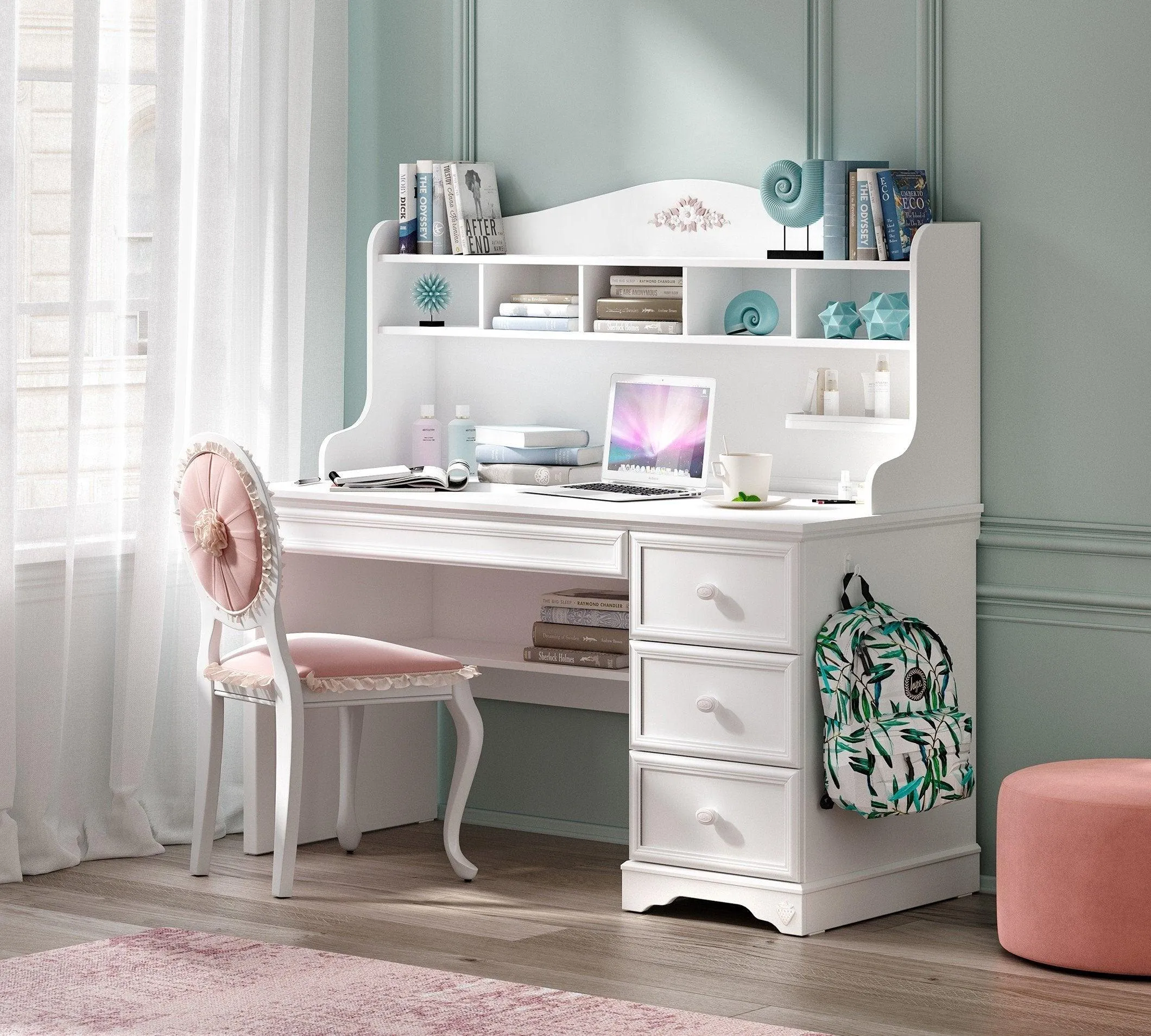 Cilek Rustic White Study Desk Unit Only