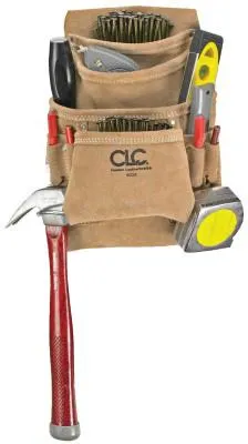 CLC Custom Leather Craft 10 Pocket Carpenter's Nail & Tool Bag, I923X