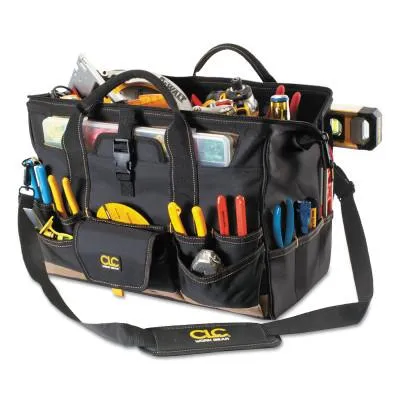 CLC Custom Leather Craft Soft Side Tool Bags, 33 Compartments, 13 in X 7 in, 1537