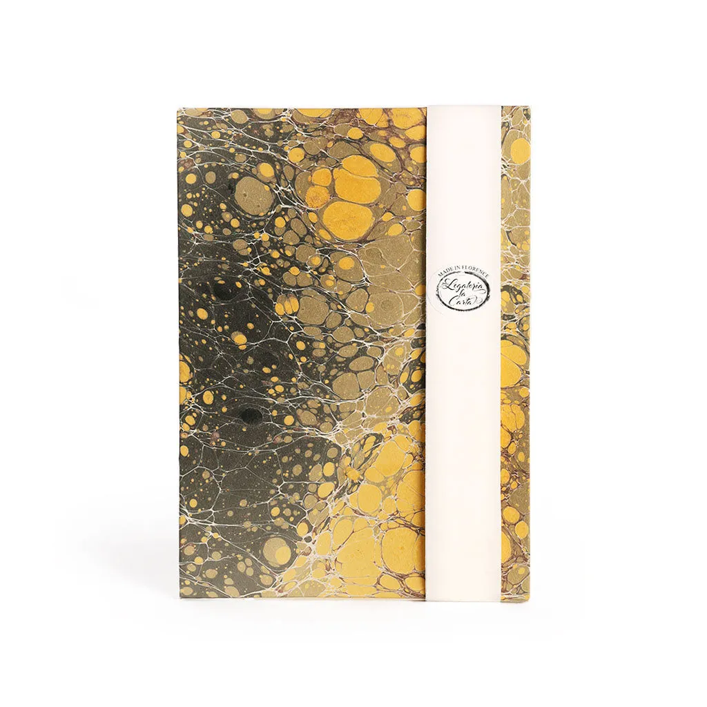 Deluxe Coptic-Bound Marbled Paper Notebooks