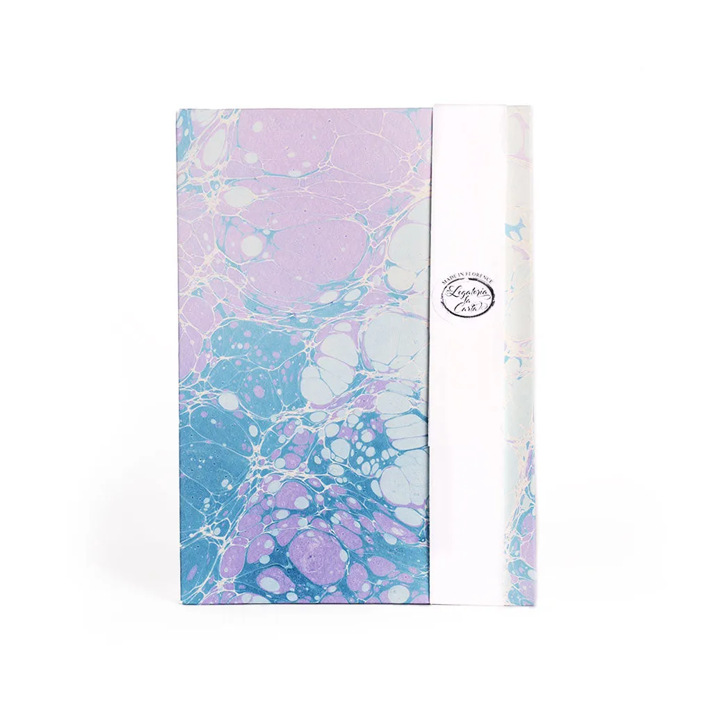 Deluxe Coptic-Bound Marbled Paper Notebooks