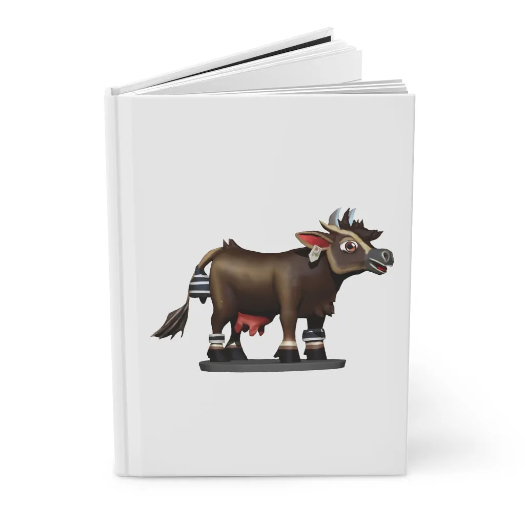 Dark Brown Cow Hardcover Journal Matte