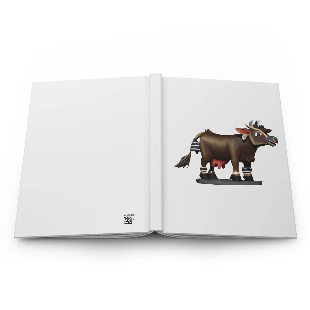 Dark Brown Cow Hardcover Journal Matte