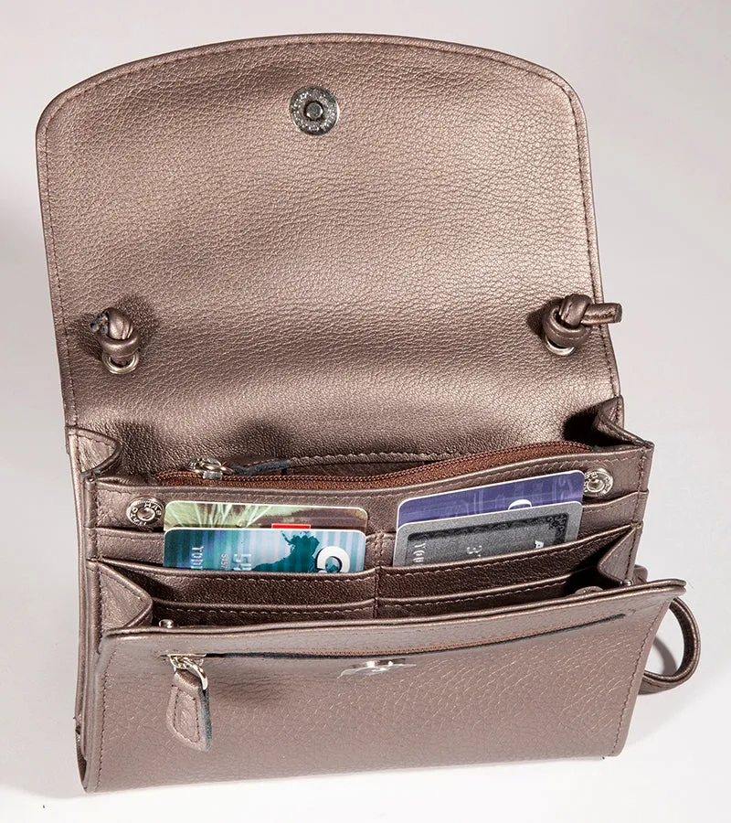 Derek Alexander Leather CENTRAL PARK -Small Half Flap Organizer