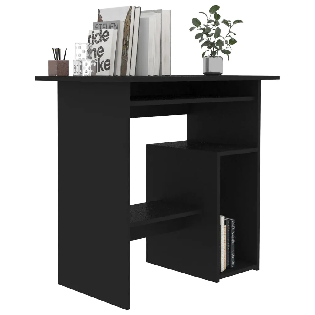 Desk Black 80x45x74 cm Chipboard