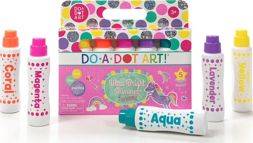 Do A Dot Art! Marker Tutti Frutti Shimmer Markers, 5-Pack, The Original Dot Marker