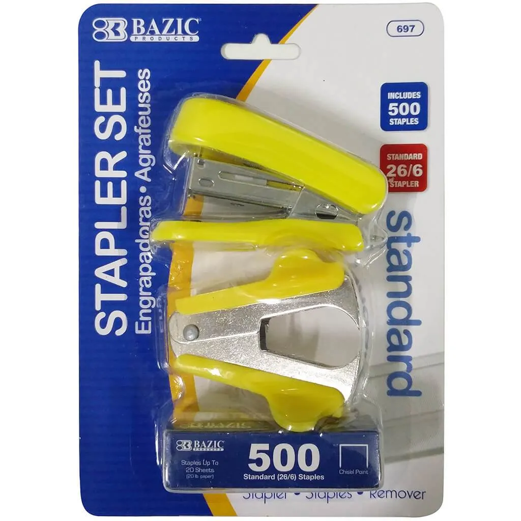 Fancy Stapler Set Yellow