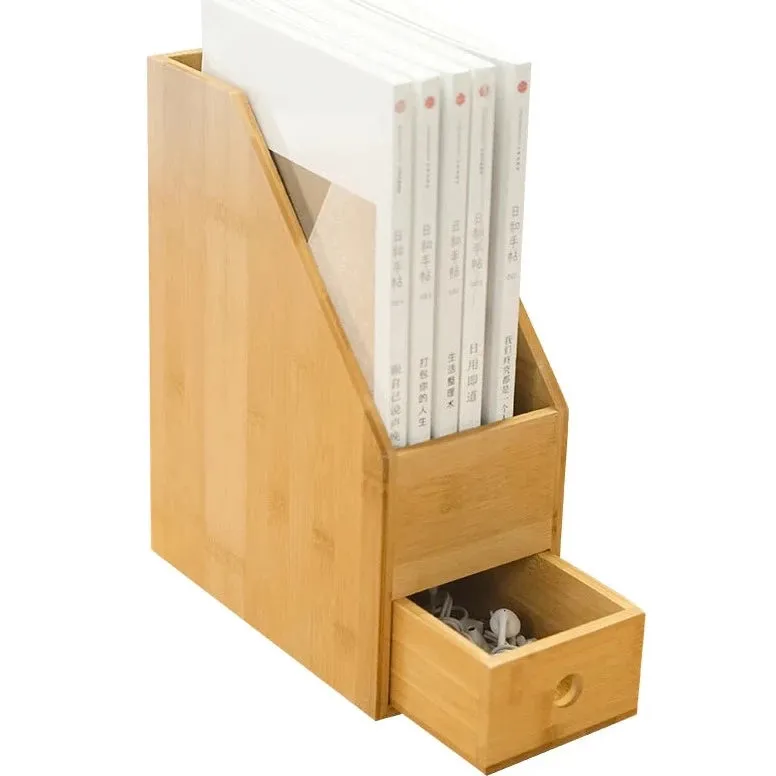 File Box With Drawer For Office/Home Book Organizer Storage Holder Book Rack  By Miza