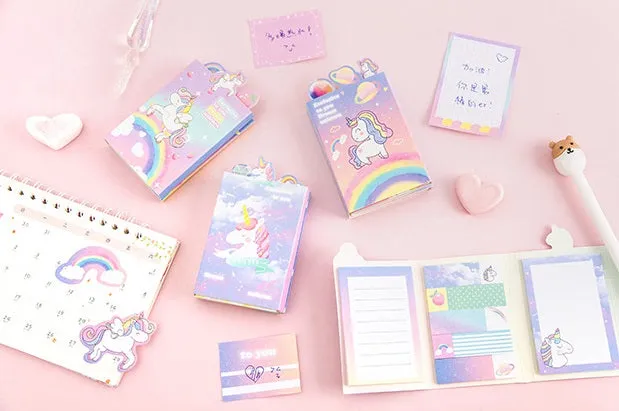 Folding Sticky Notes - Unicorn