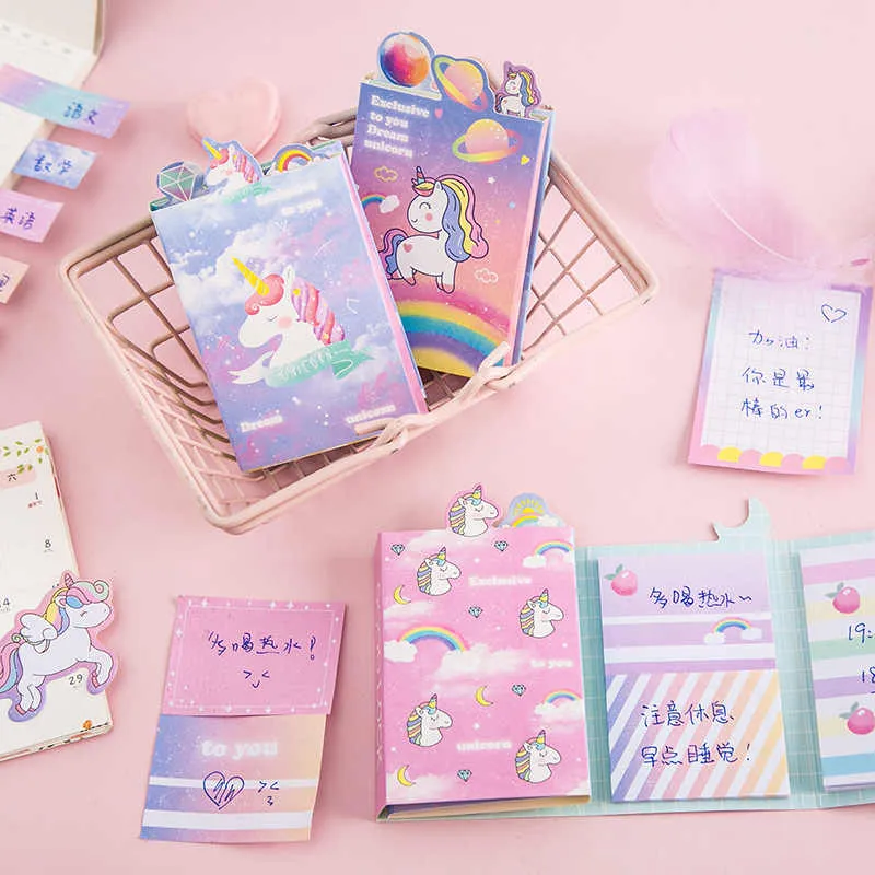 Folding Sticky Notes - Unicorn