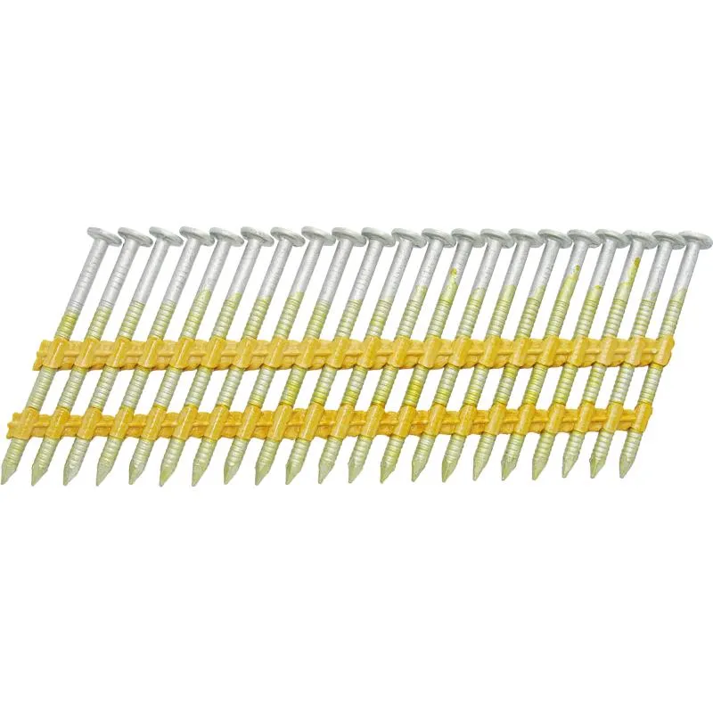 Grip-Rite 2-3/8 in. L X 12 Ga. Plastic Strip Hot-Dip Galvanized Framing Nails 21 deg 1000 pk