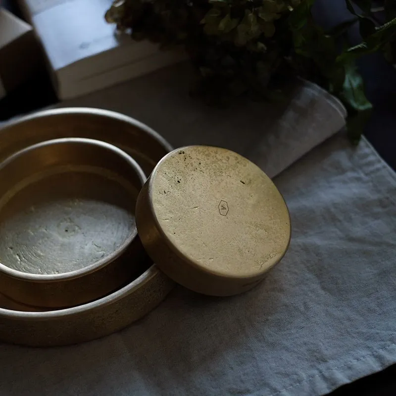 Handmade Round Brass Trays